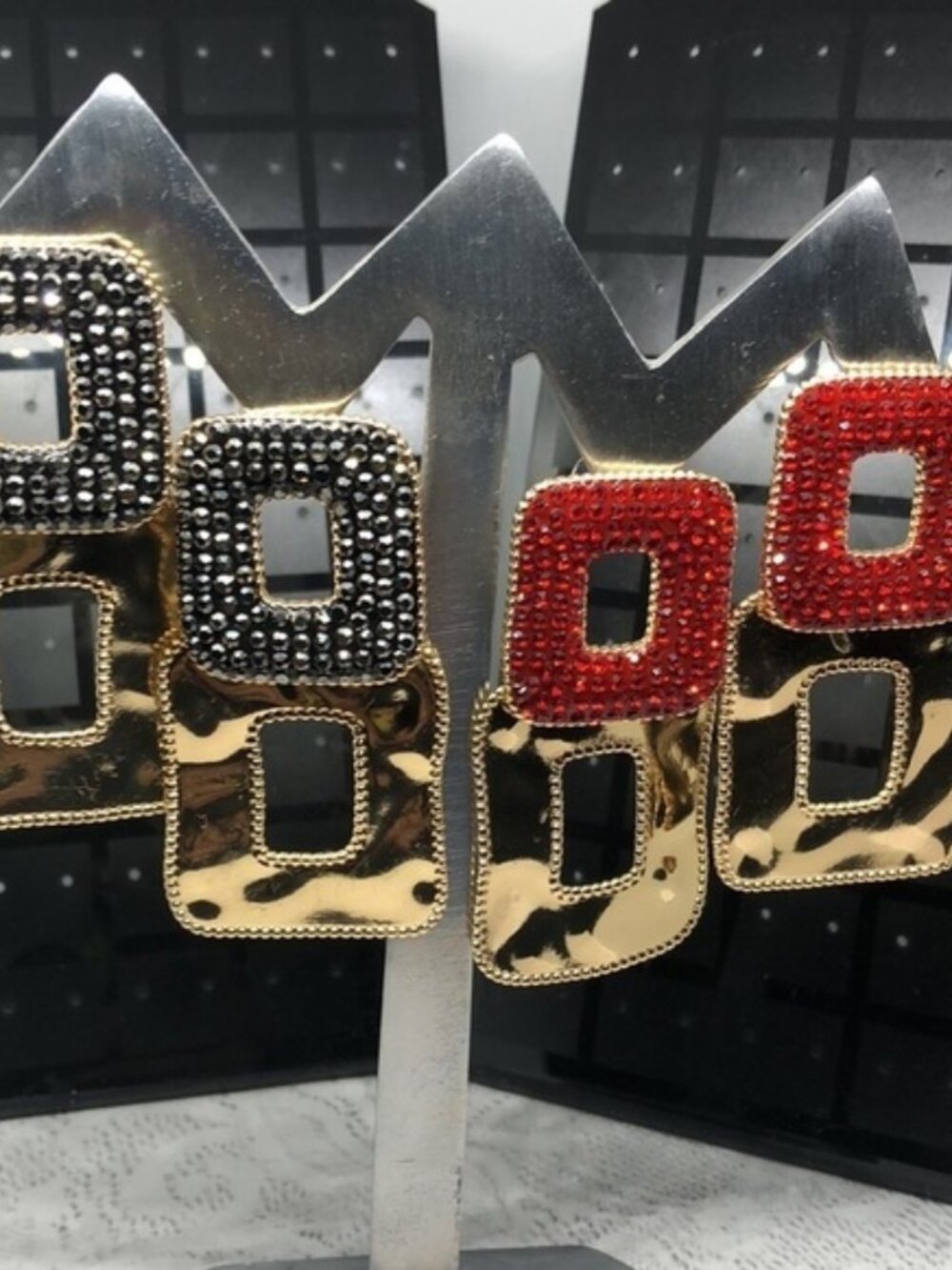 NWOT Trendy Geometric Modernist Style Dress UP Dressy Statement Earrings Lot 2